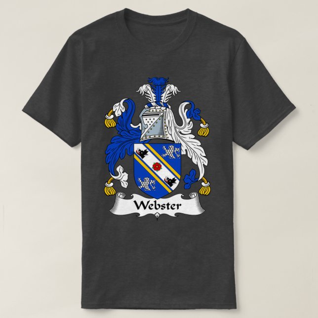 Webster Jackar Arm Family Crest T Shirt (Design framsida)