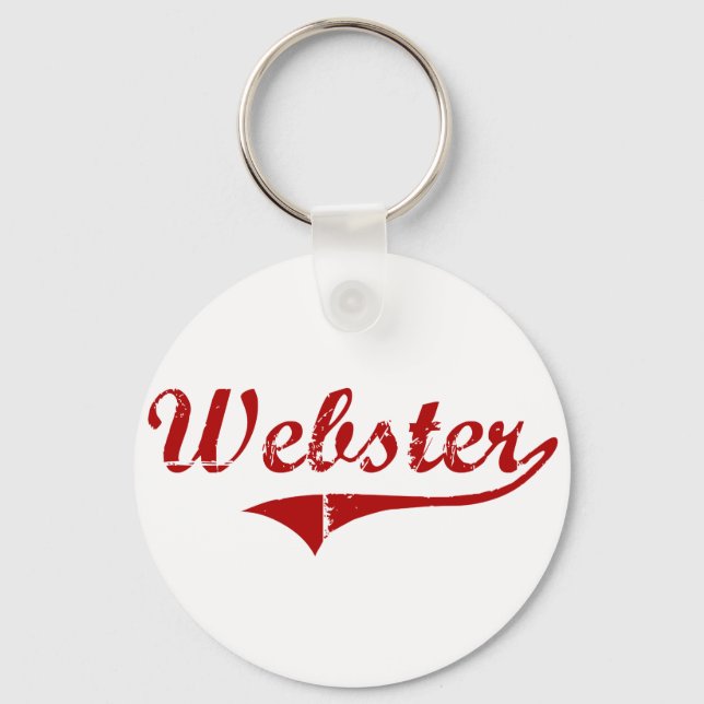 Webster South Dakota Classic Design Nyckelring (Framsida)