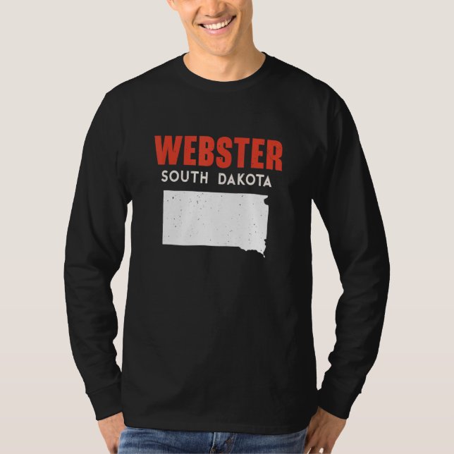 Webster South Dakota USA State America Travel Sout T Shirt (Framsida)