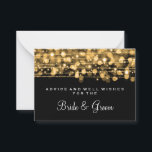Wedding Advice Card Party Sparkles Gold Rådkort<br><div class="desc">Elegant bridal shower / wedding shower " Wedding Advice Card " for the bride and groom with glamorous Party Sparkles Gold and custom text. Impress your family and friends with this stylish and modern design. Fully customizable! Easy to use and easy to personalize. Order Today!</div>