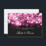 Wedding Advice Card Pink Sparkling Lights Rådkort<br><div class="desc">Elegant bridal shower / wedding shower " Wedding Advice Card " for the bride and groom with glamorous Pink Sparkling Lights and custom text. Impress your family and friends with this stylish and modern design. Fully customizable! Easy to use and easy to personalize. Order Today!</div>