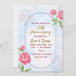 Wedding Anniversary Invitations Inbjudningar