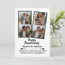 Wedding Anniversary Love 4 Photo Collage Couple