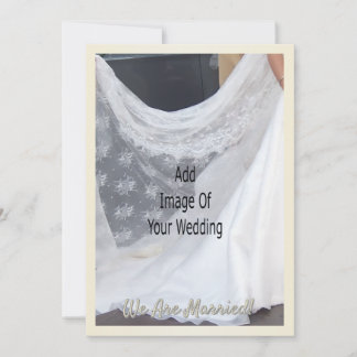Wedding Announcement Card Champagne Glasses Inbjudningar