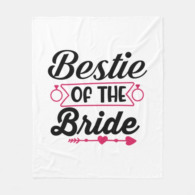 Wedding Bestie Of The Bride Fleecefilt (Framsidan)