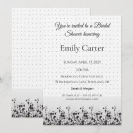 Wedding Bridal Shower | Elegant Invite Design Inbjudningar