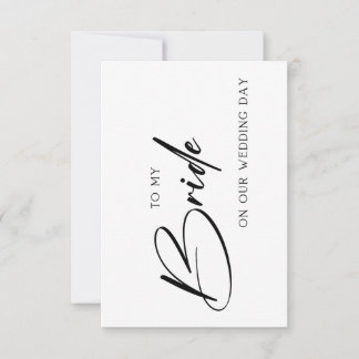Wedding Card for Your Bride or Groom  Tack Kort