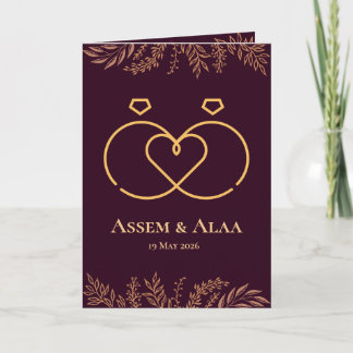 wedding card inbjudan