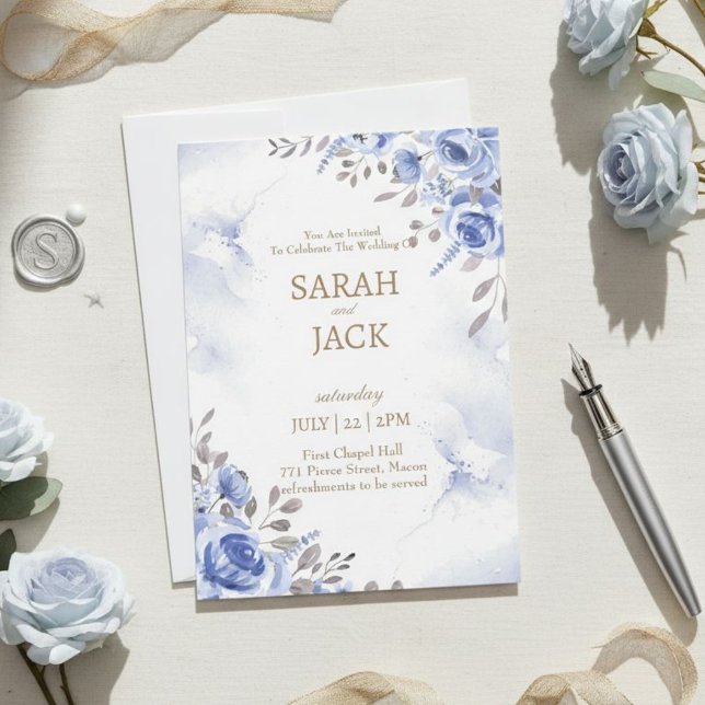 Wedding Card, Personalised Wedding Card Inbjudningar (Skapare uppladdad)