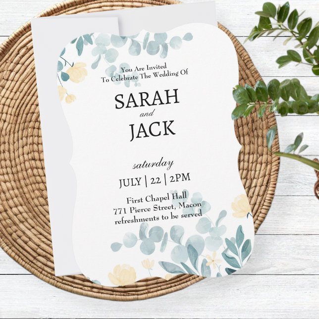 Wedding Card, Personalised Wedding Card Inbjudningar (Skapare uppladdad)