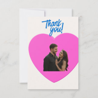 Wedding card  thank you tack kort