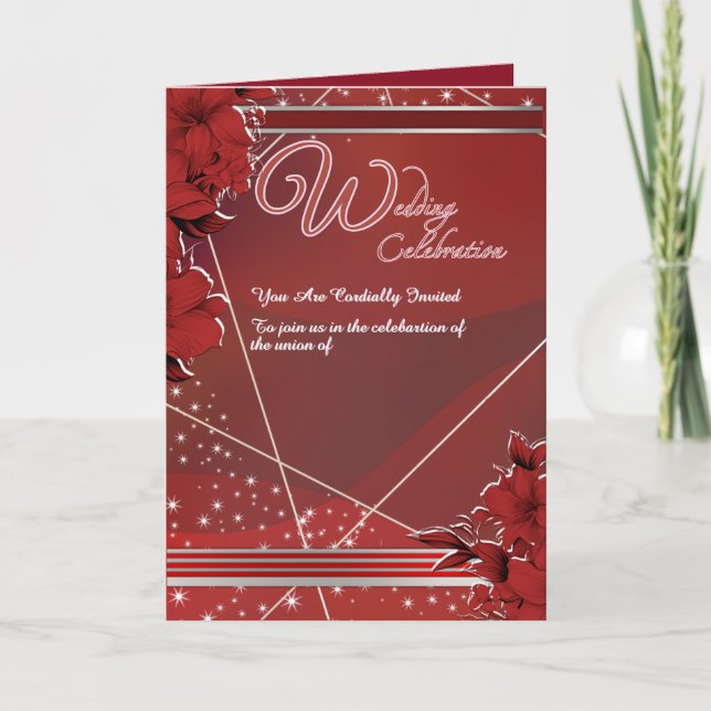 Wedding Celebration Invitation Kort (Framsida)