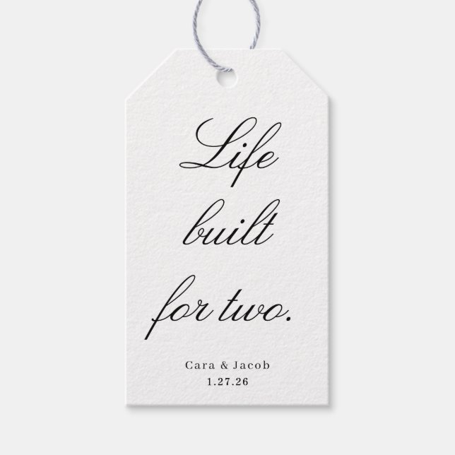 Wedding Centerpiece, Bridal Shower Decoration  Presentetikett (Framsidan)