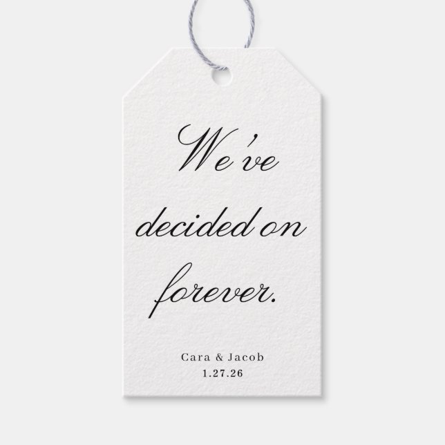 Wedding Centerpiece, Bridal Shower Decoration  Presentetikett (Framsidan)