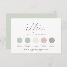 Wedding Color Palette Guide Inbjudningar