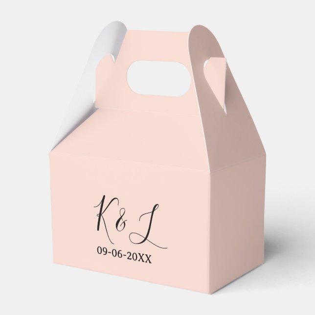 Wedding couple name letter date red pastel backgro presentaskar (Framsidan Sidan)