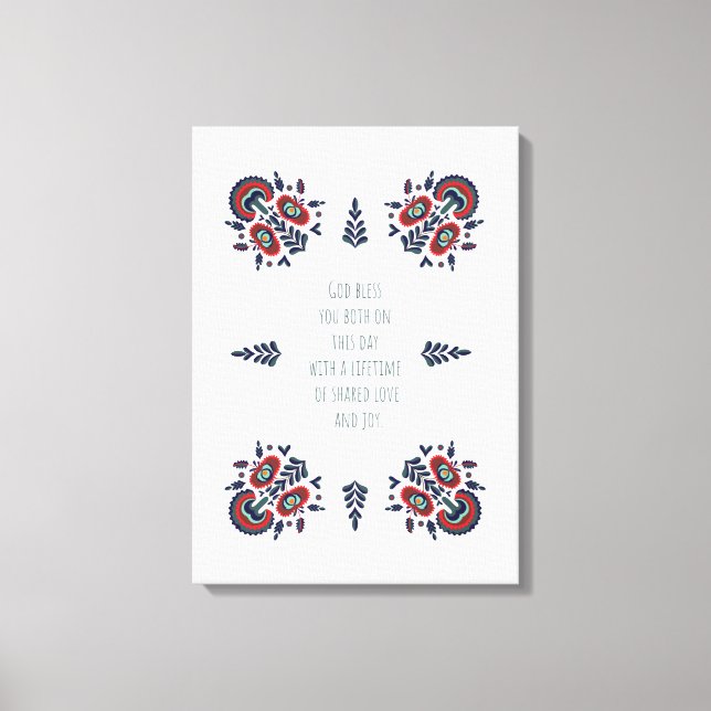 Wedding Couple, Newly-Wed Blessing, Engagement gif Canvastryck (Framsida)