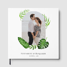 Wedding Custom Photo Greenery Botanical Tropical Gästböcker