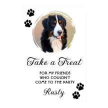 Wedding Dog Biscuit Bar with Photo