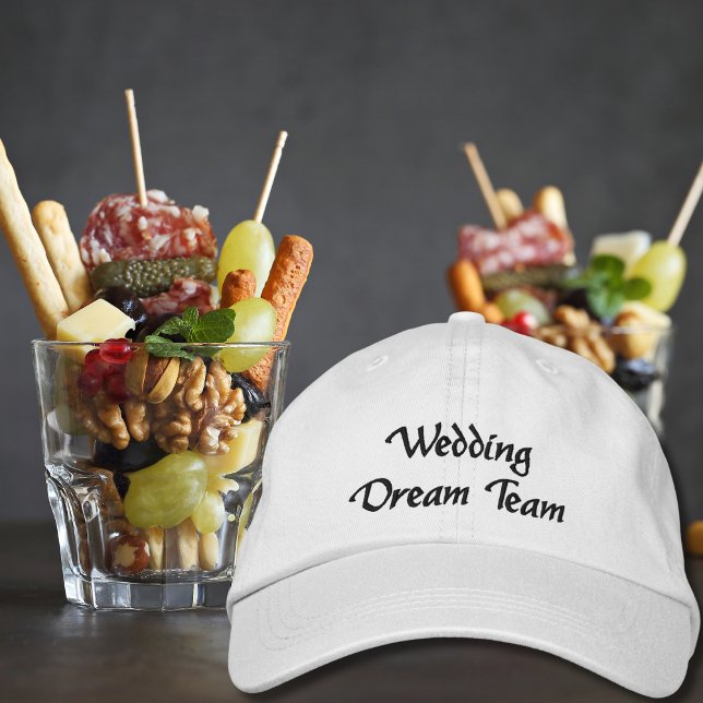 Wedding Dream Team,Bride,Bachelorette Personalized Broderad Keps (Skapare uppladdad)