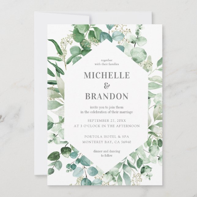 wedding eucalyptus watercolor (Framsida)