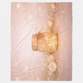 Wedding Fairy Lights Cozy Throw Blanket Fleecefilt