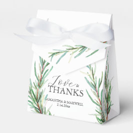Wedding Favor Boxes Rosemary Greenery Presentaskar