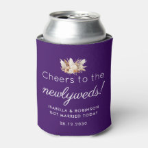 Wedding Favor Cheers för Newlyweds Lila