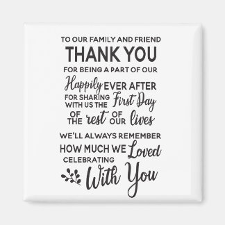 WEDDING FAVOR MAGNET