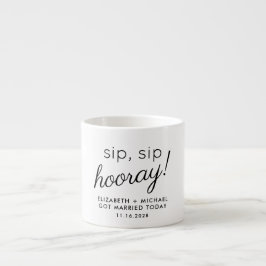 Wedding Favor Sip Sip Hooray Espressomugg