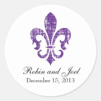 Wedding Favor Sticker | New Orleans | LILA Runt Klistermärke