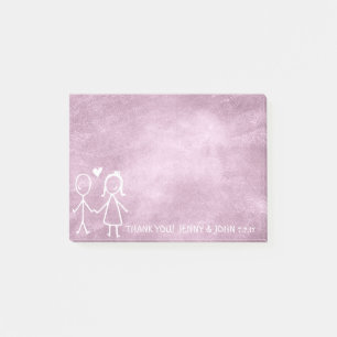 Wedding Favor Tack Chalkboard Lila Lavanda Post-it Block
