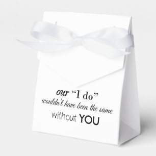 Wedding Favor Tält Presentaskar
