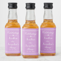 Wedding Favors Script Namn Elegant Mauve Mini
