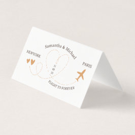 Wedding Flight Travel QR Code Playlist Kort