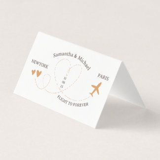 Wedding Flight Travel QR Code Playlist Kort