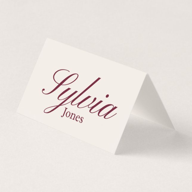 Wedding Foldable place card for dinner,engagement  Kort (Framsida)