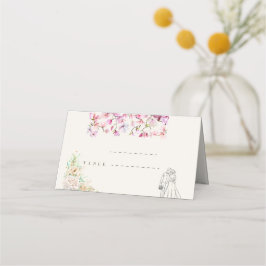 Wedding Folded Place Cards Placeringskort