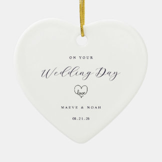 Wedding Gift Just Married Keepsake Ornament