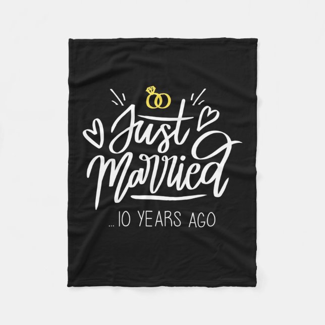 Wedding Gifts | 10th Wedding Anniversary Fleecefilt (Framsidan)