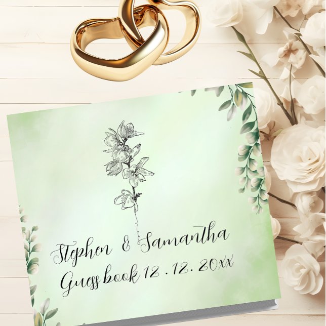 Wedding Guest Book, Personalized Linen Wedding  Gästböcker (Skapare uppladdad)