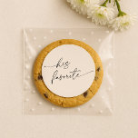 Wedding Hir favorite sticker Runt Klistermärke<br><div class="desc">Wedding Hir favorite sticker</div>