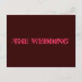 WEDDING-inbjudan Inbjudan Vykort