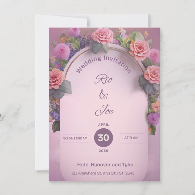 WEDDING-INBJUDANDE INBJUDNINGAR (Framsida)