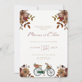 Wedding Invitation Beige Neutral Elegant Style Inbjudningar