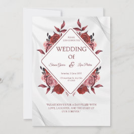 Wedding Invitation Black Gold Luxury Style Inbjudningar