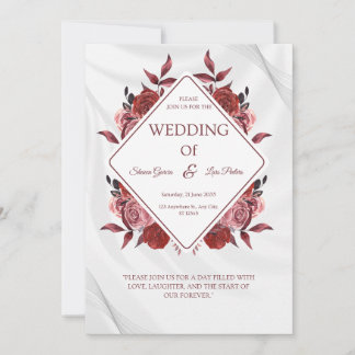 Wedding Invitation Black Gold Luxury Style Inbjudningar