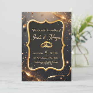 Wedding invitation card inbjudningar