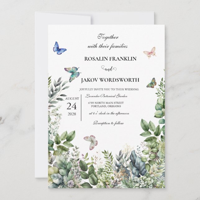 wedding Invitation card Inbjudningar (Framsida)
