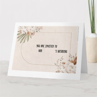 Wedding invitation card kort